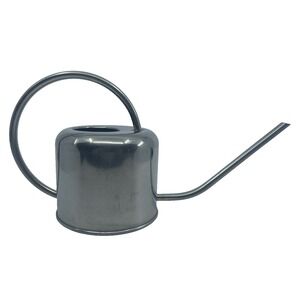 Stainless Steel Garden Long Spout Flower Watering Can Silver Small Simple‎